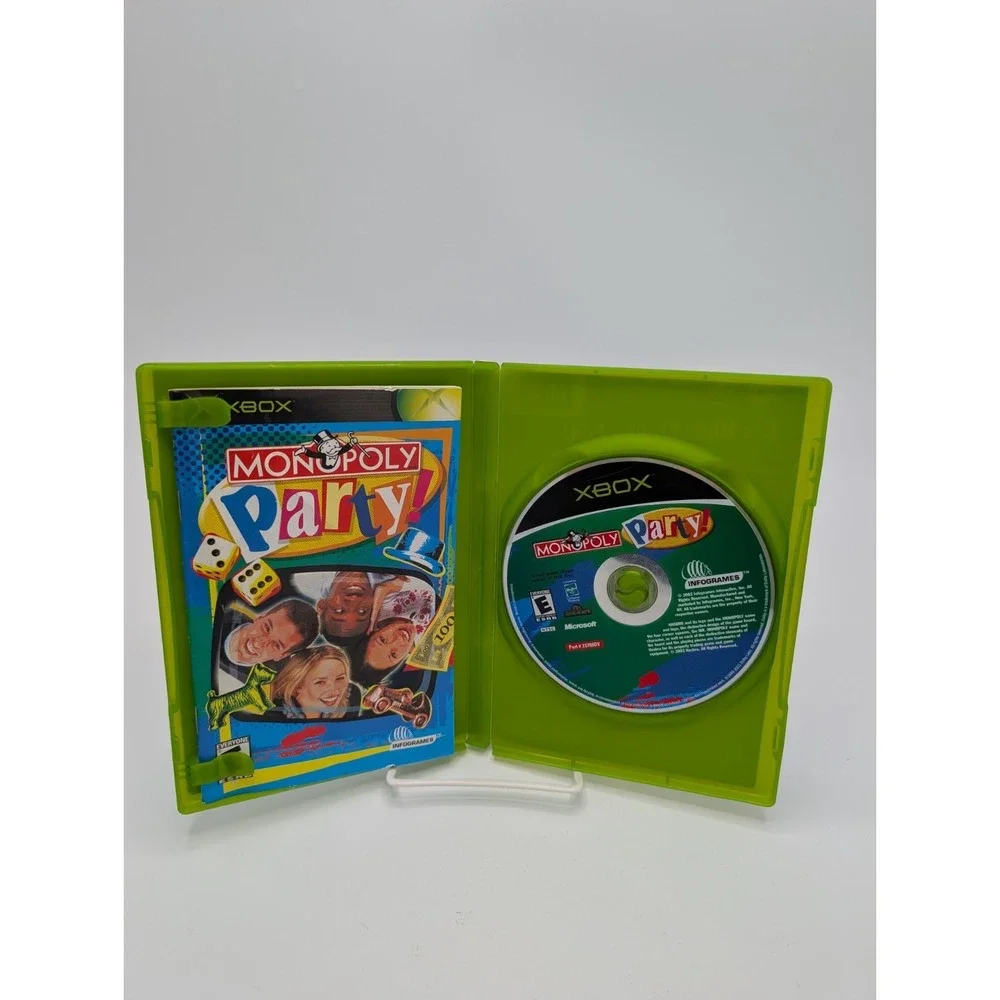 Monopoly Party (Microsoft Xbox, 2002) Complete Tested Working